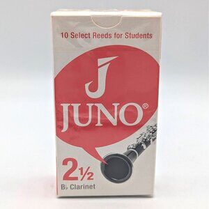 Juno Bb Clarinet Reeds Strength 2 1/2 10 Reeds (JCR0125) NEW